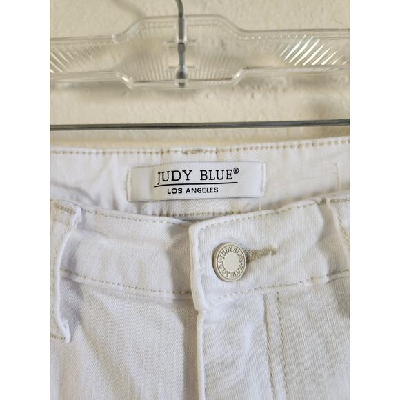 Judy Blues Skinny Fit White Denim Jeans-11/30 - Picture 9 of 11